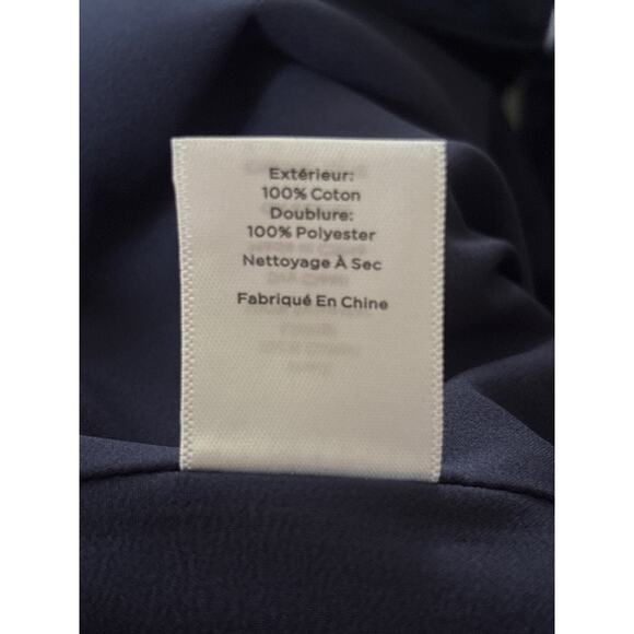 TALBOTS Womens Navy Blue Black & White Floral Pencil Skirt - Sz 8 NWOT - Picture 5 of 6